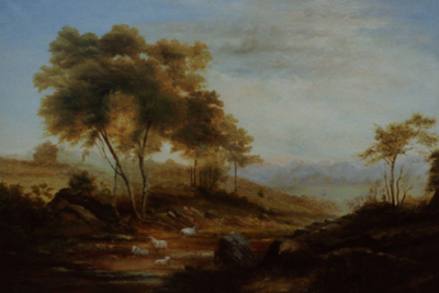 Oil Painting landscape 1 after picture restoration Myton Gallery Hull 400
