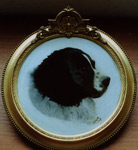restoration dog painted on porcelain after 150 Myton Gallery