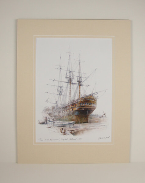 Agamemnon tall ship mounted for sale