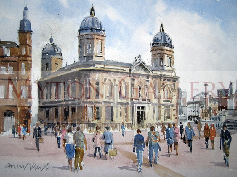 Dock Offices, Maritime Museum, Hull painting by artist David Work