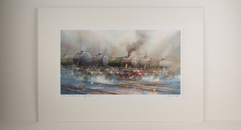 Flying Scotsman steam train locomotive picture by david bell mounted to buy