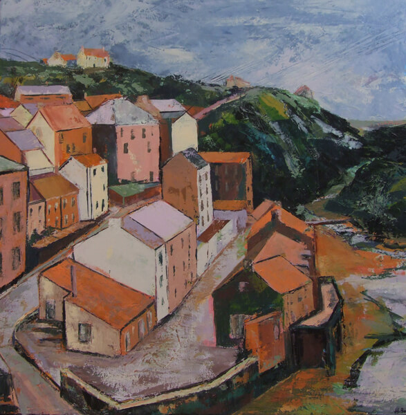 heather_burton_staithes_from_above_hb127_600