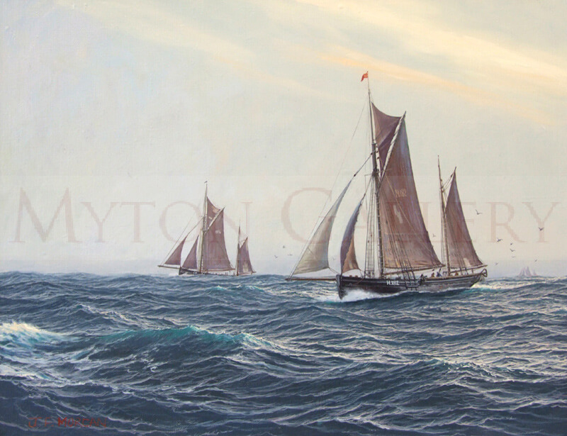 jenny-morgan-jm105-hull-sailing-trawlers-dawn-on-the-fishing-grounds-800