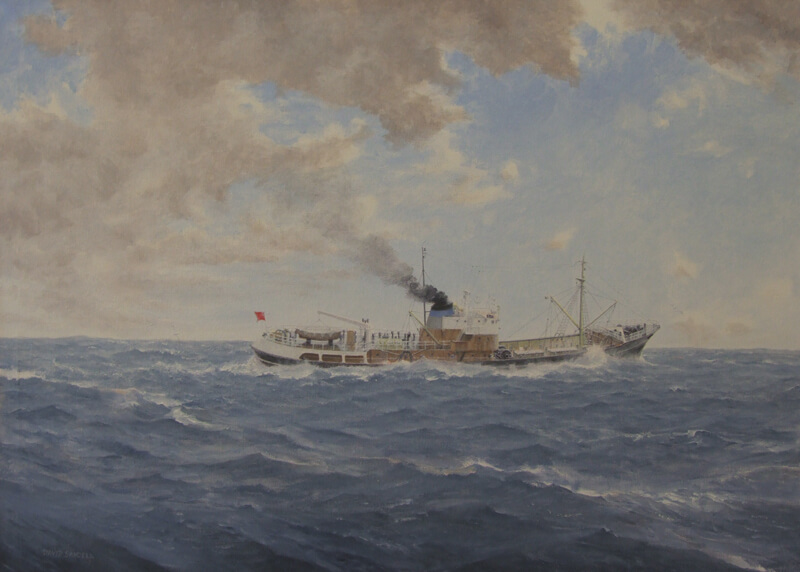 Hull trawler Joseph Conrad original painting by David Sandell