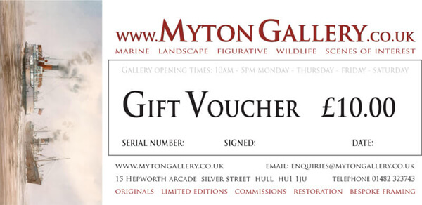Art Gift Voucher at Myton Gallery, Hull
