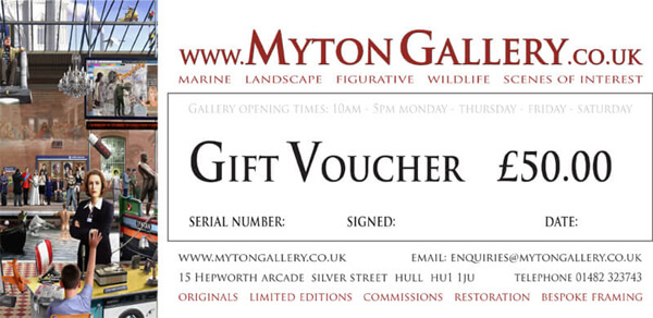 Art Gift Voucher at Myton Gallery, Hull, £50