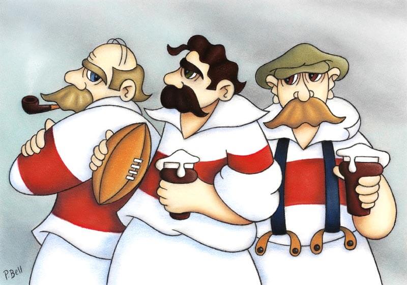 Hull Kingston Rovers rugby league picture Rovers Return cartoon fine art print